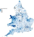 Figure 1 of study: Map showing subnational (Lower Layer Super Output Area) percentages of prepayment electricity meters in England and Wales